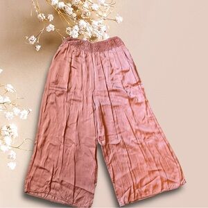 Moda Seta Palacio Silk Like Pants. Made in Italy